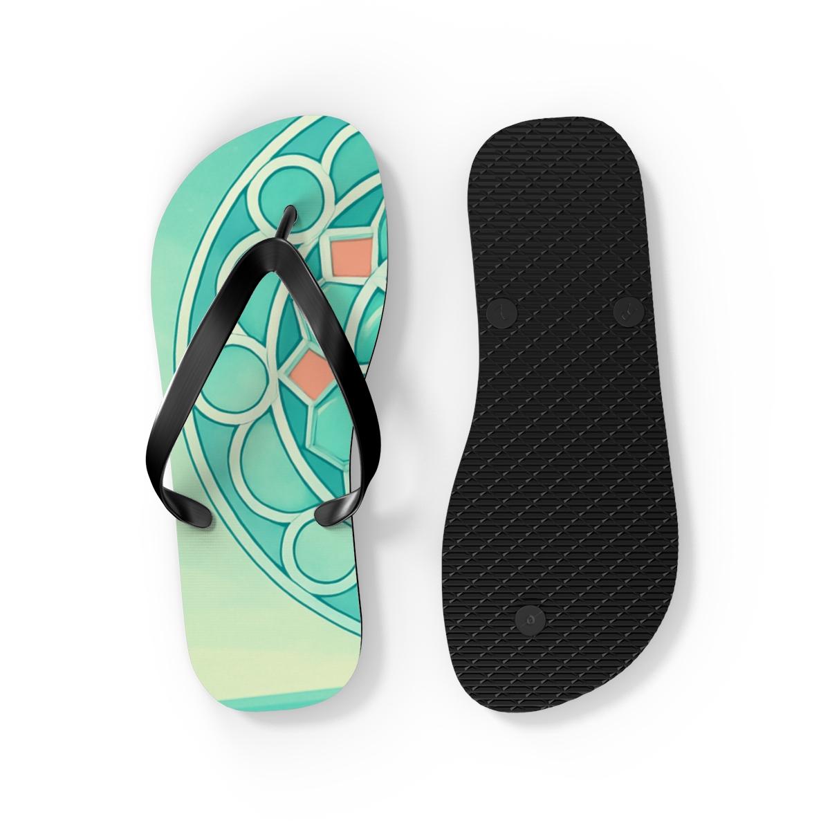 Celestial Mint Radiance Flip Flops
