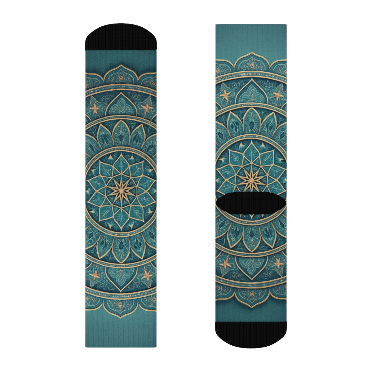 Iridescent Radial Tapestry warm winter socks