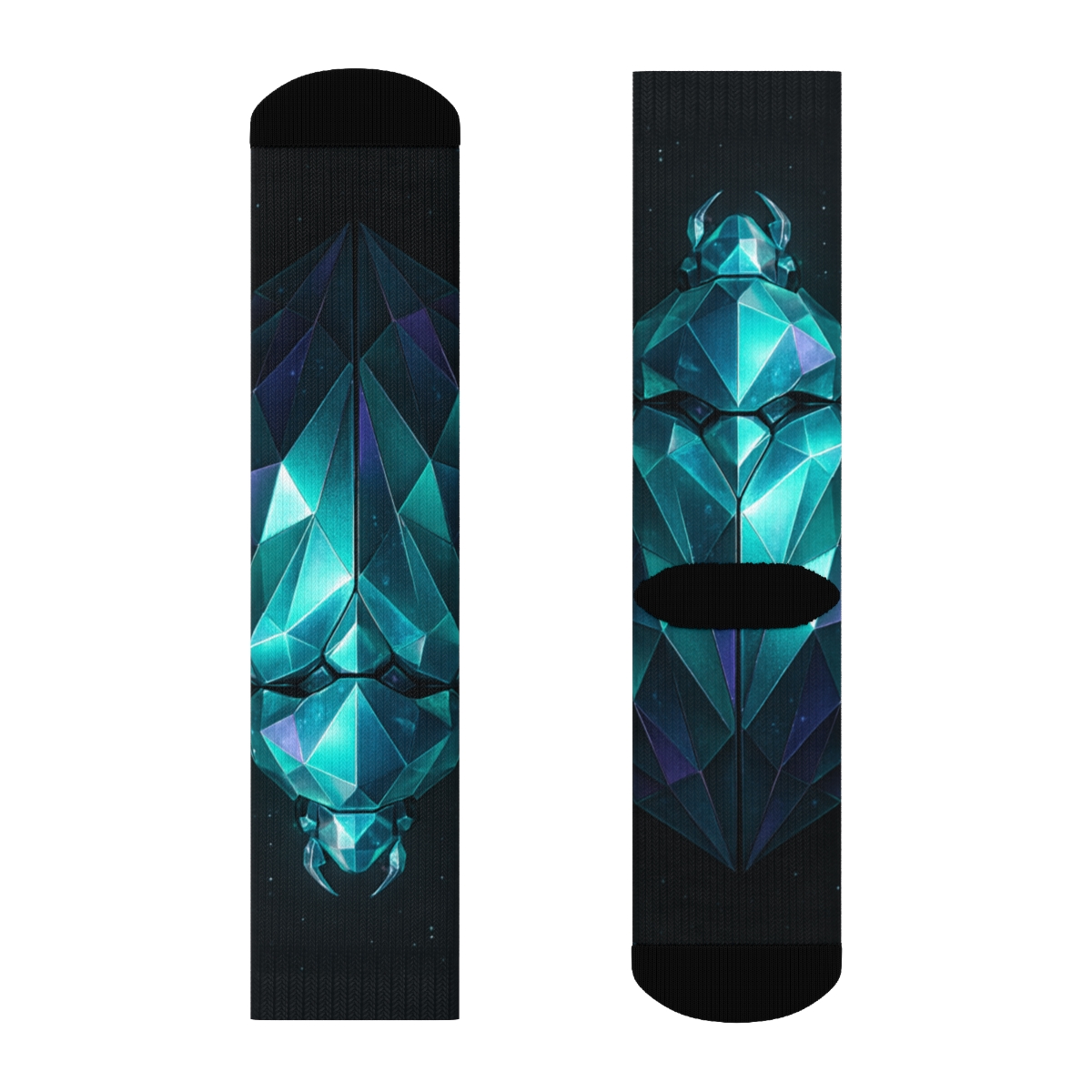 Iridescent Shell Of The Galactic Beetle comfortable cotton socks