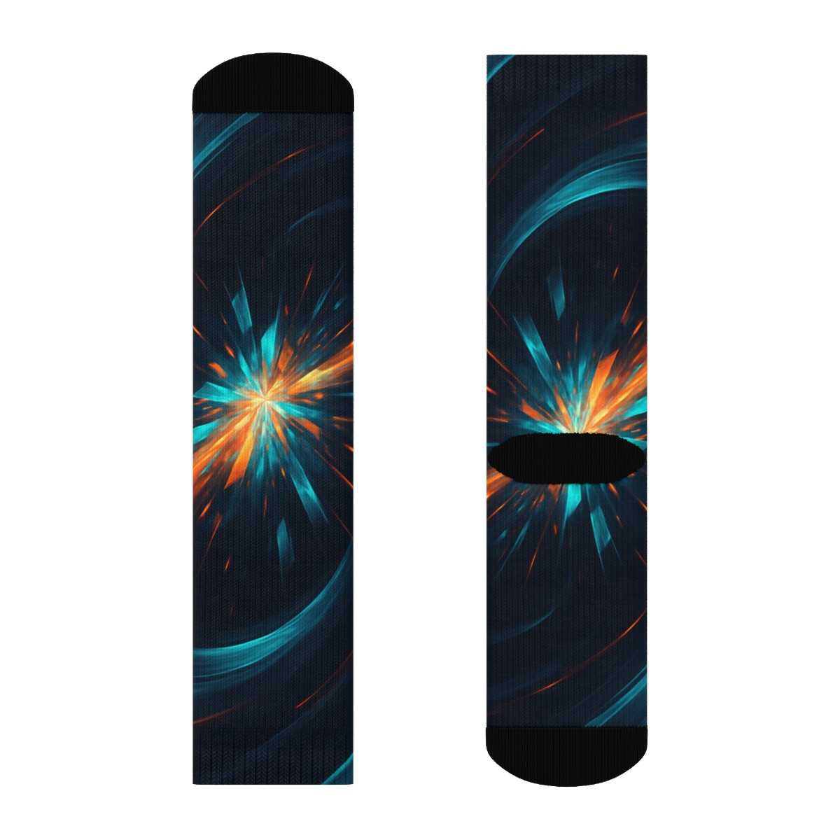 Iridescent Strike Pattern personalized cozy socks