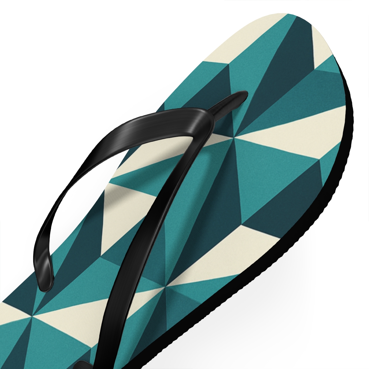 Kite Diamond Step Tessellation trendy printed flip flops