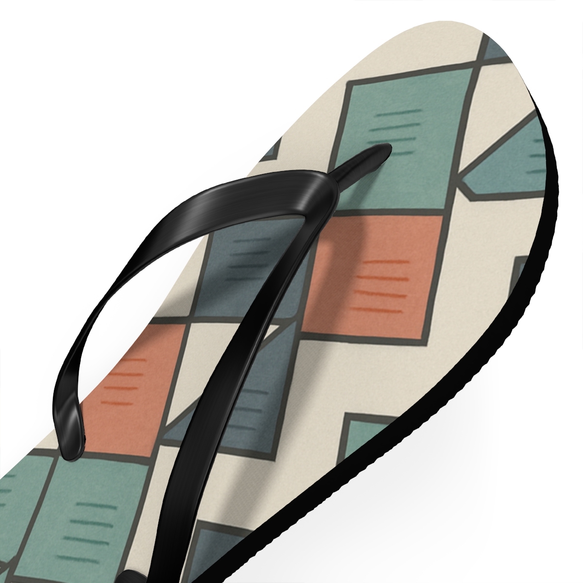 Kite Tile Cascade Matrix soft sole flip flops