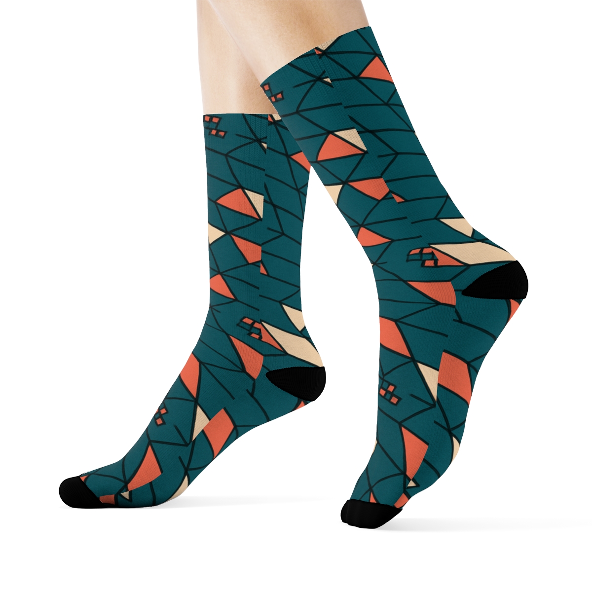 Kite Tile Phase Cascade comfortable cotton socks