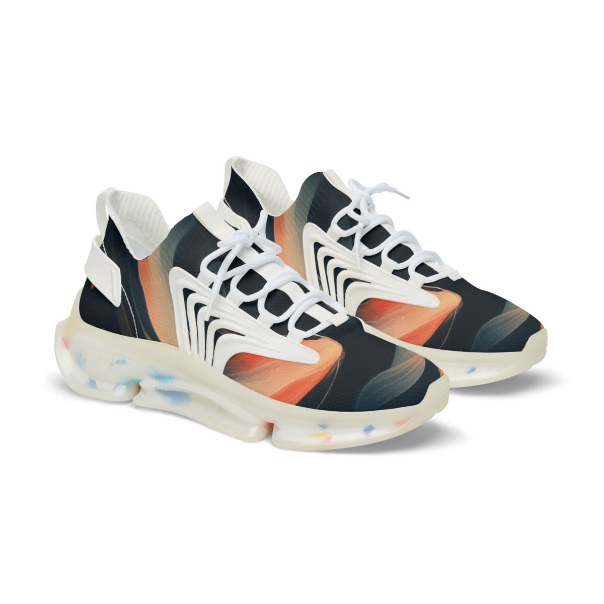 Koi Comet Ribbon Drift unique printed sneakers