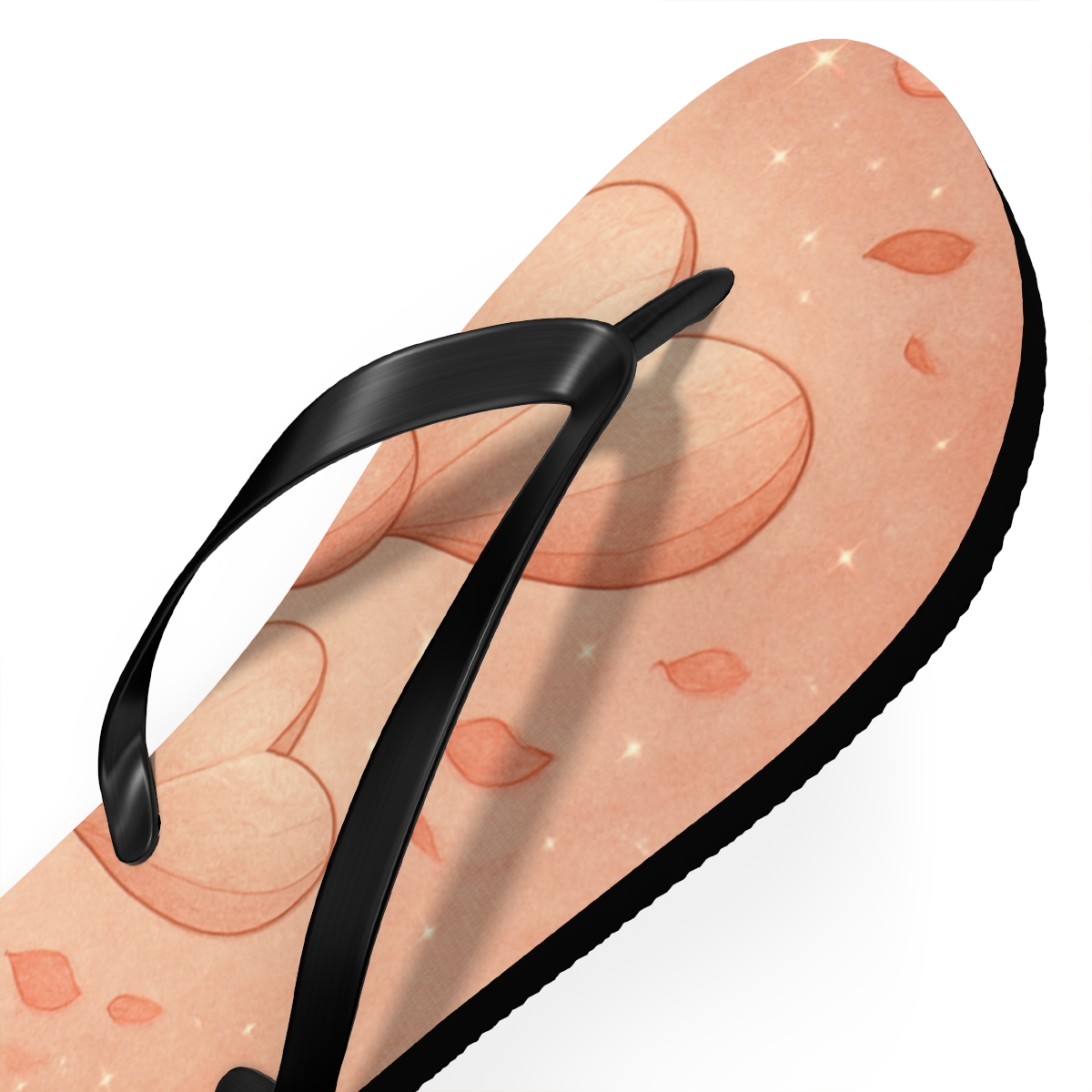 Lantern Bloom Valentine colorful rubber flip flops