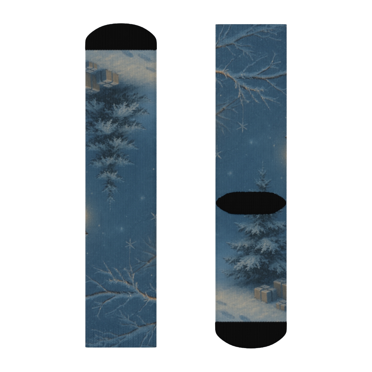 Lantern Glow Winter Eve custom socks