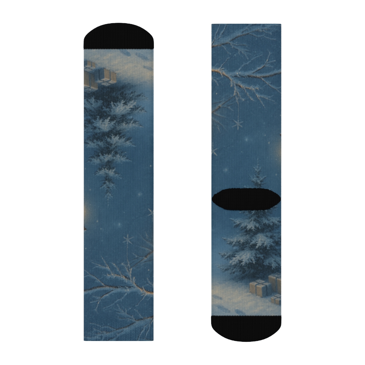 Lantern Glow Winter Eve custom socks