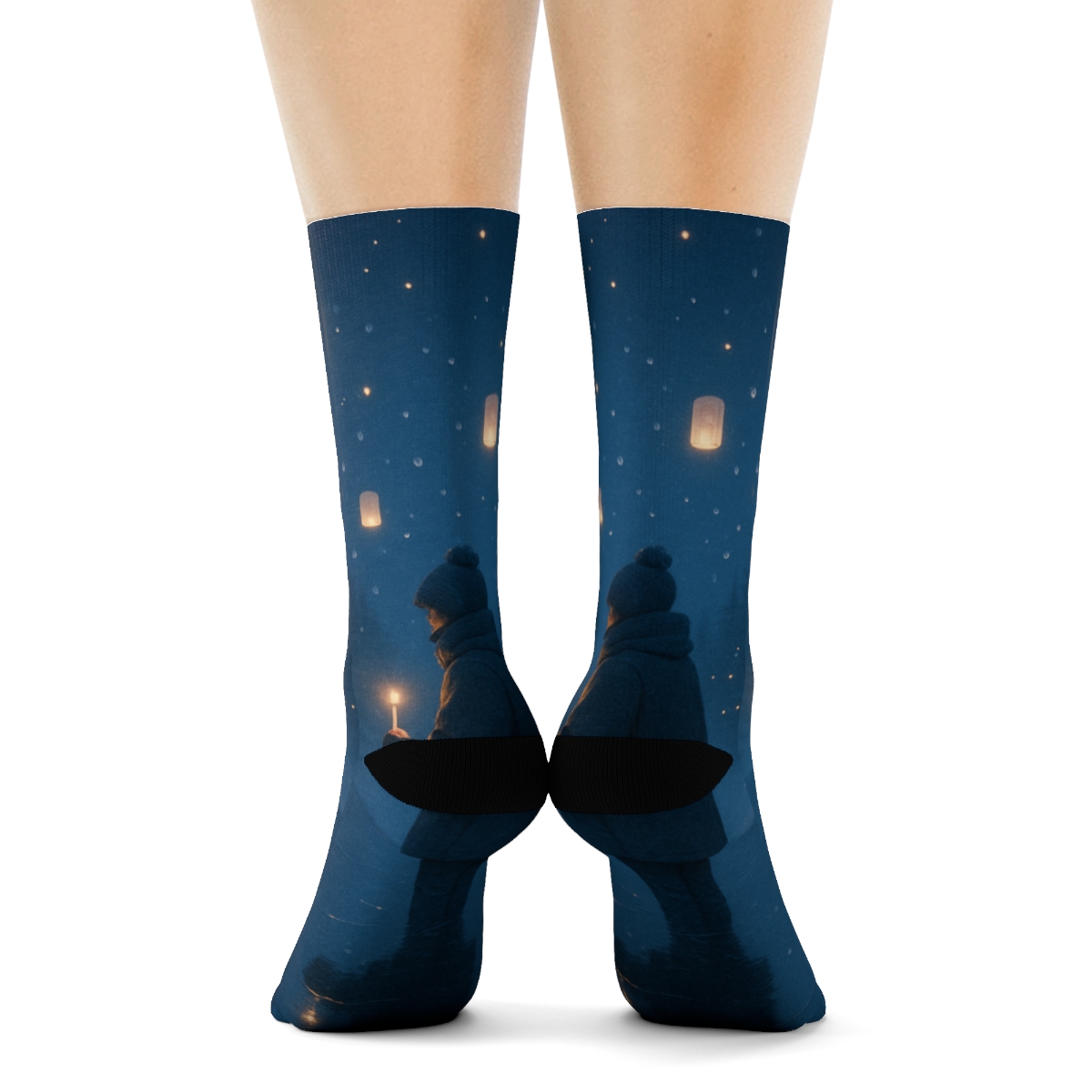 Lantern Night Frost Parade trendy colorful socks