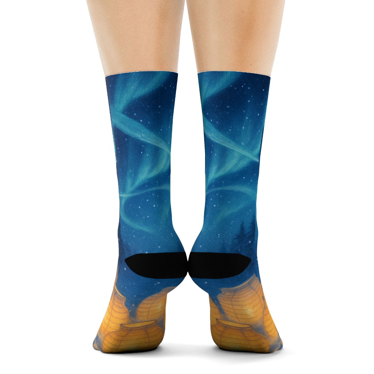 Lantern Snowfall Aurora warm winter socks