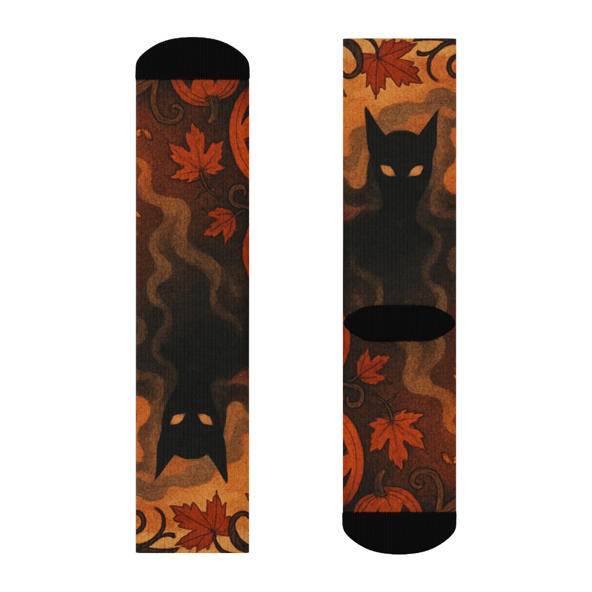 Lanternlit Autumn Masquerade stylish patterned socks