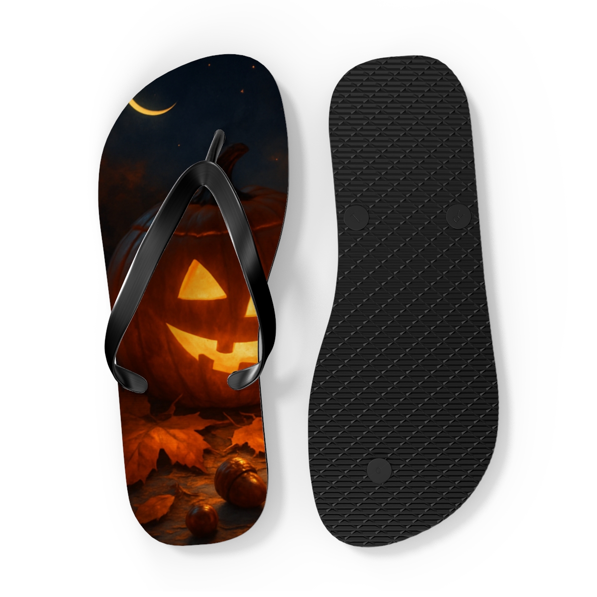 Lanternlit Equinox Harvest soft sole flip flops