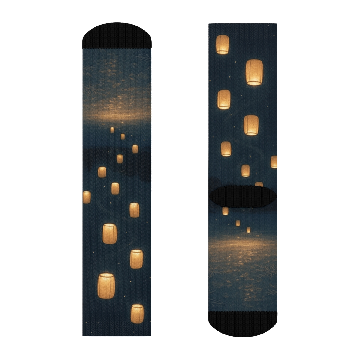 Lanterns Of The Winter Solstice comfortable cotton socks