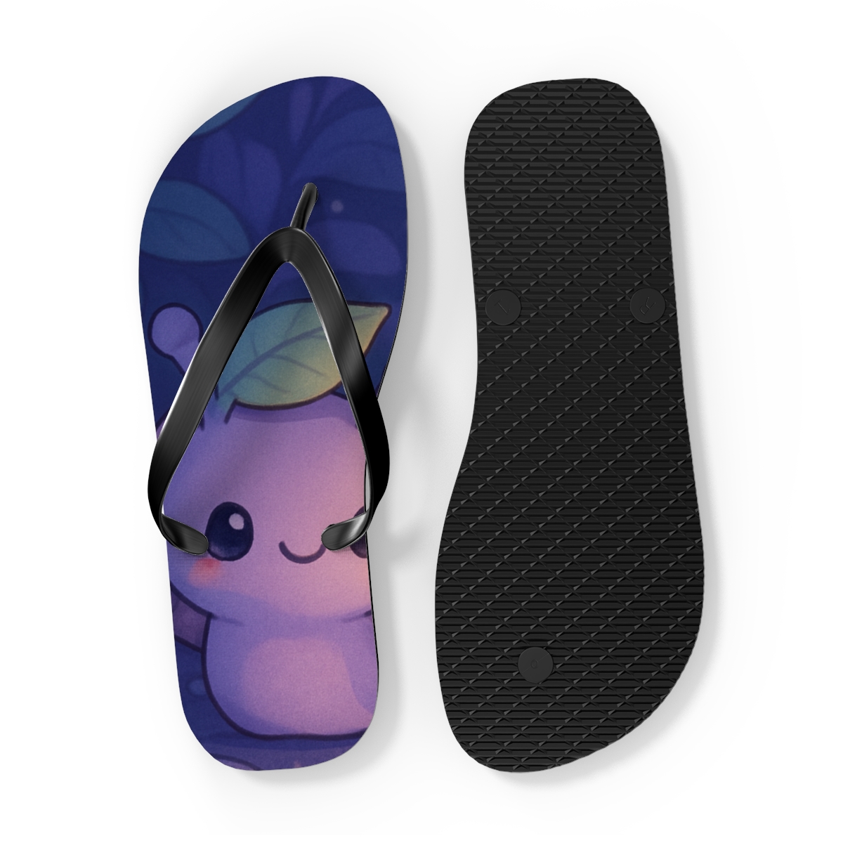 Lavender Lantern Snail Parade stylish summer flip flops