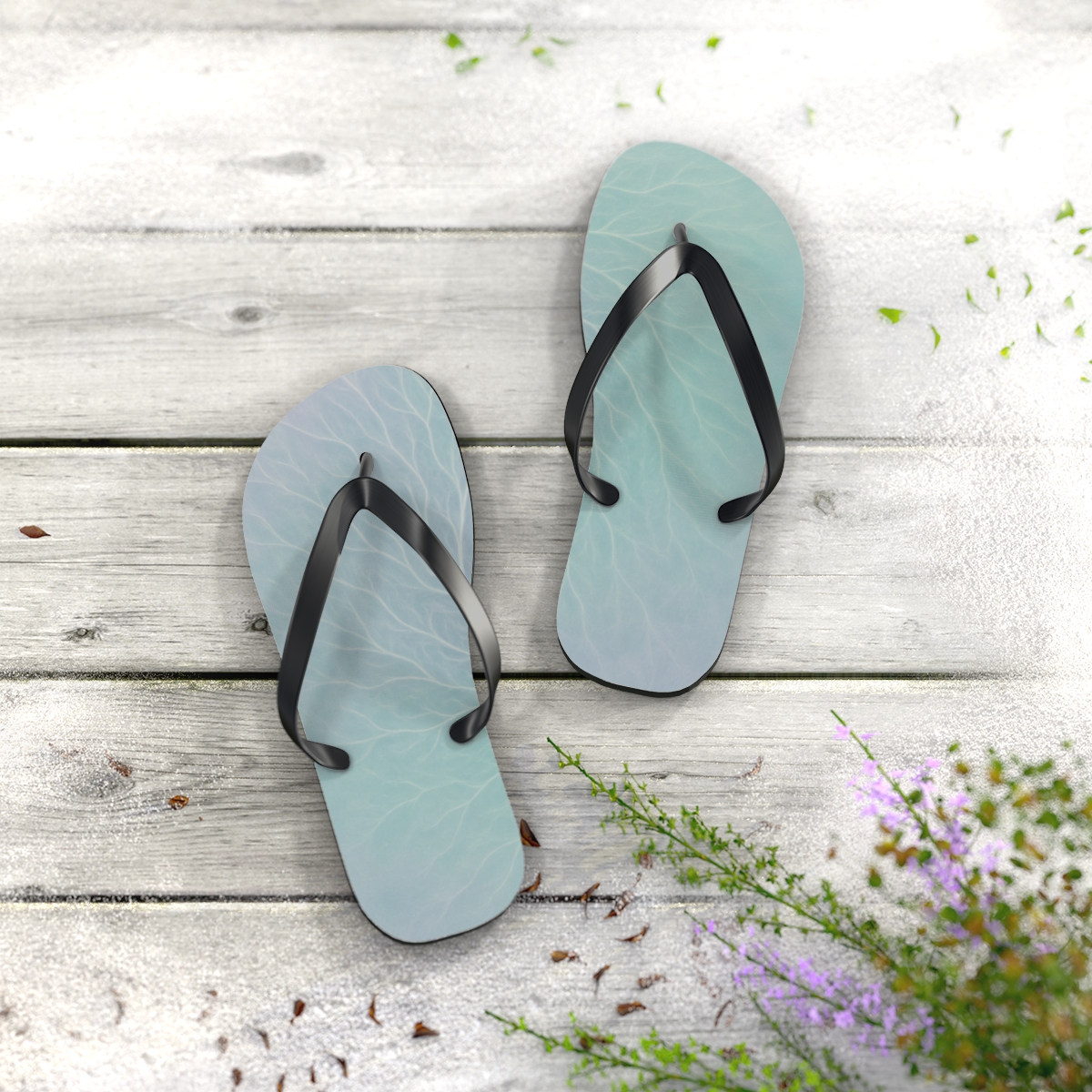 Lavender Breeze Spiral Flip Flops