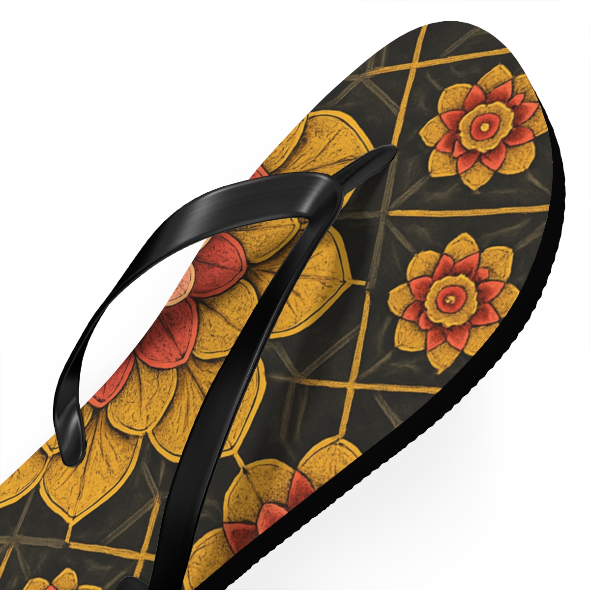Lotus Circuit Rosette comfortable casual flip flops