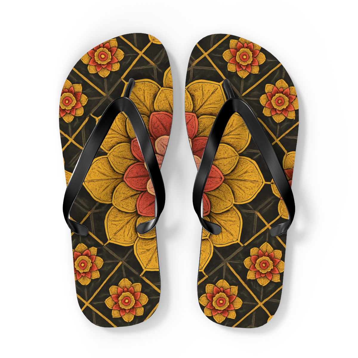 Lotus Circuit Rosette comfortable casual flip flops