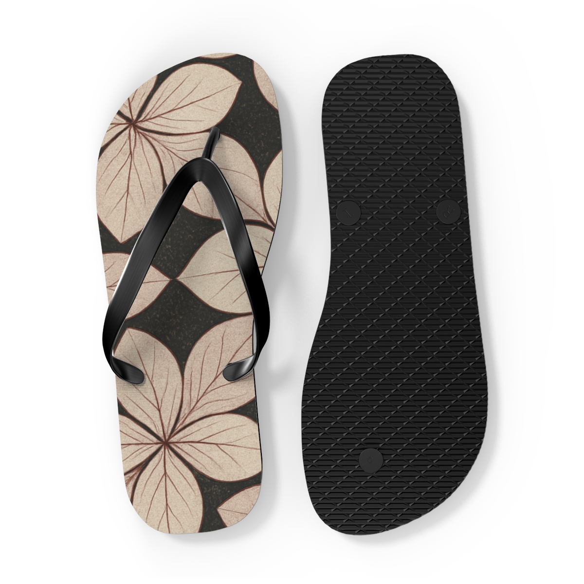 Lotus Filigree Lattice colorful rubber flip flops