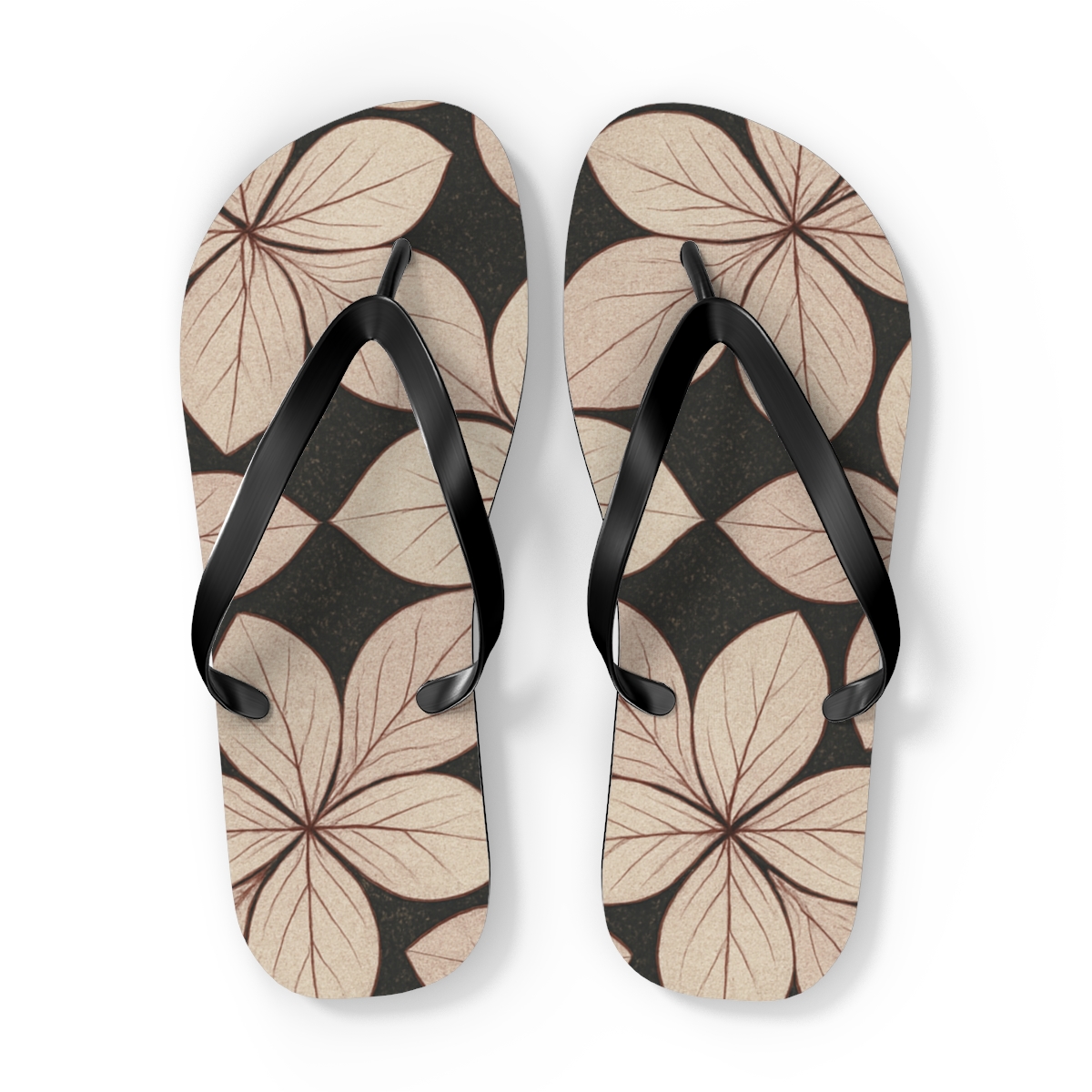 Lotus Filigree Lattice colorful rubber flip flops