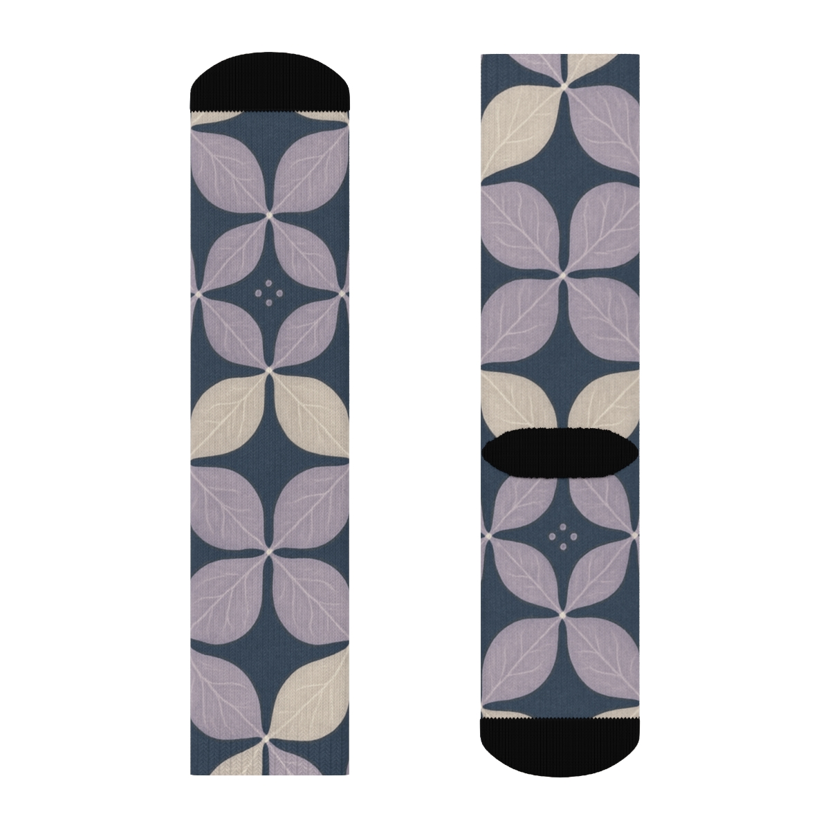 Lotus Fractal Vein Lattice trendy colorful socks