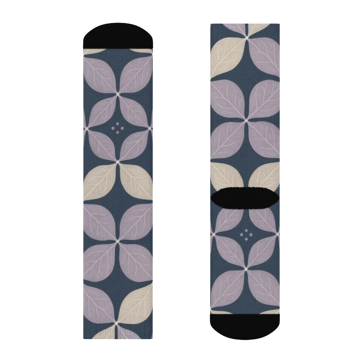Lotus Fractal Vein Lattice trendy colorful socks