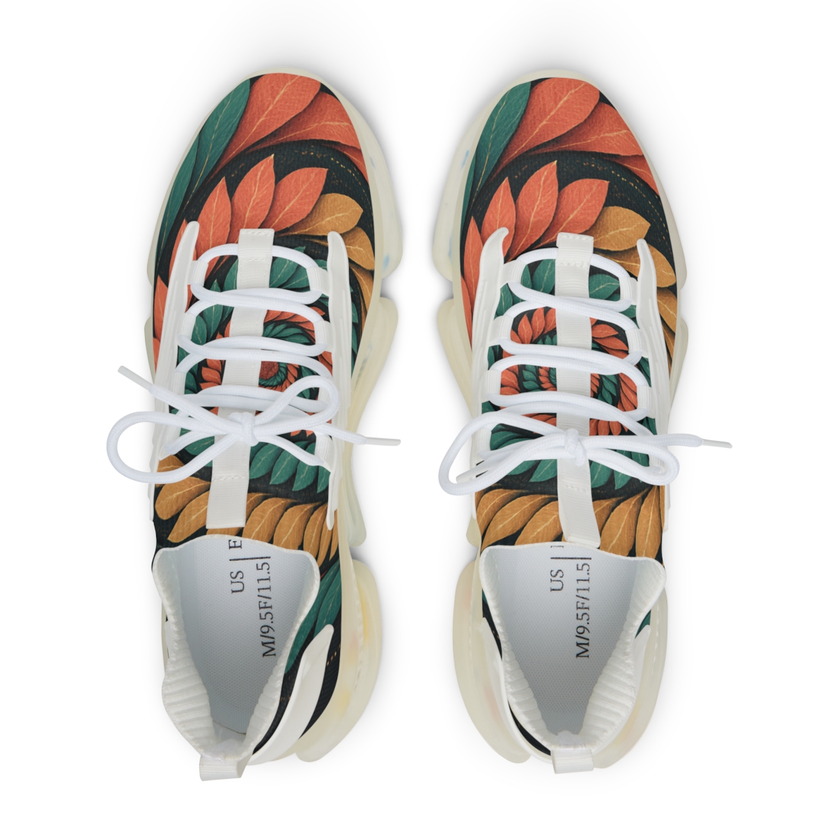 Lotus Pulse Spiral unique printed sneakers