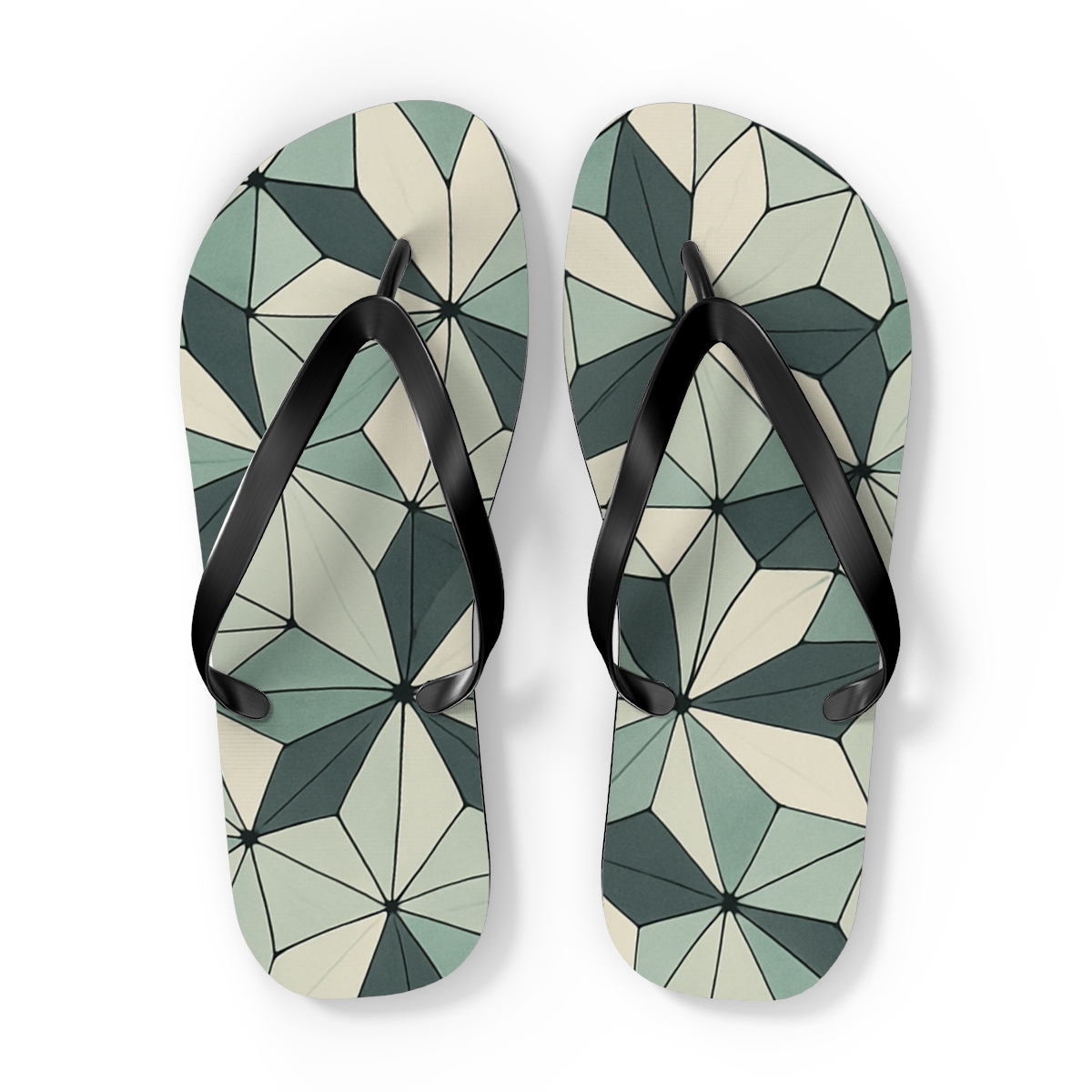 Lotus Shard Lattice comfortable casual flip flops