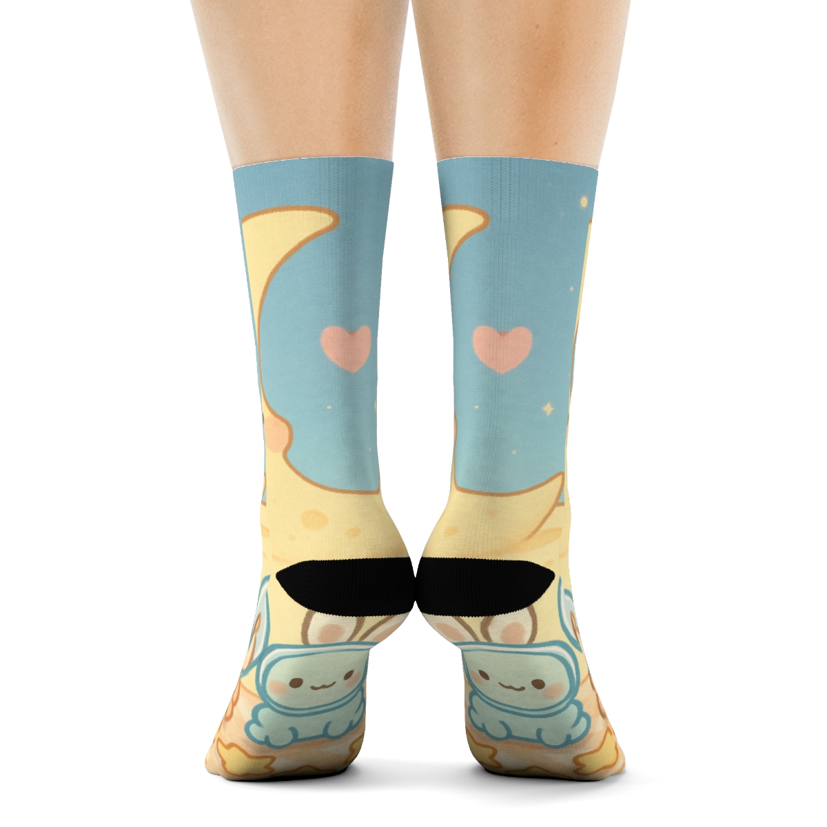 Macaron Moon Picnic Crew comfortable cotton socks