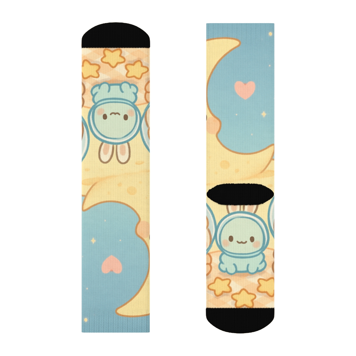 Macaron Moon Picnic Crew comfortable cotton socks