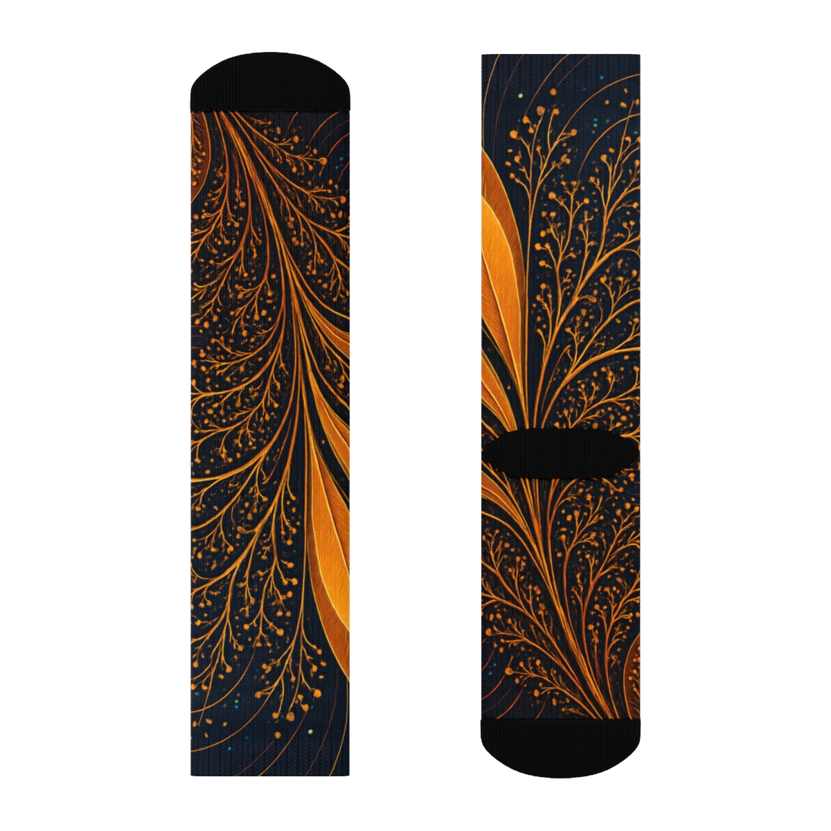 Marigold Fractal Bloom Circuit designer logo socks