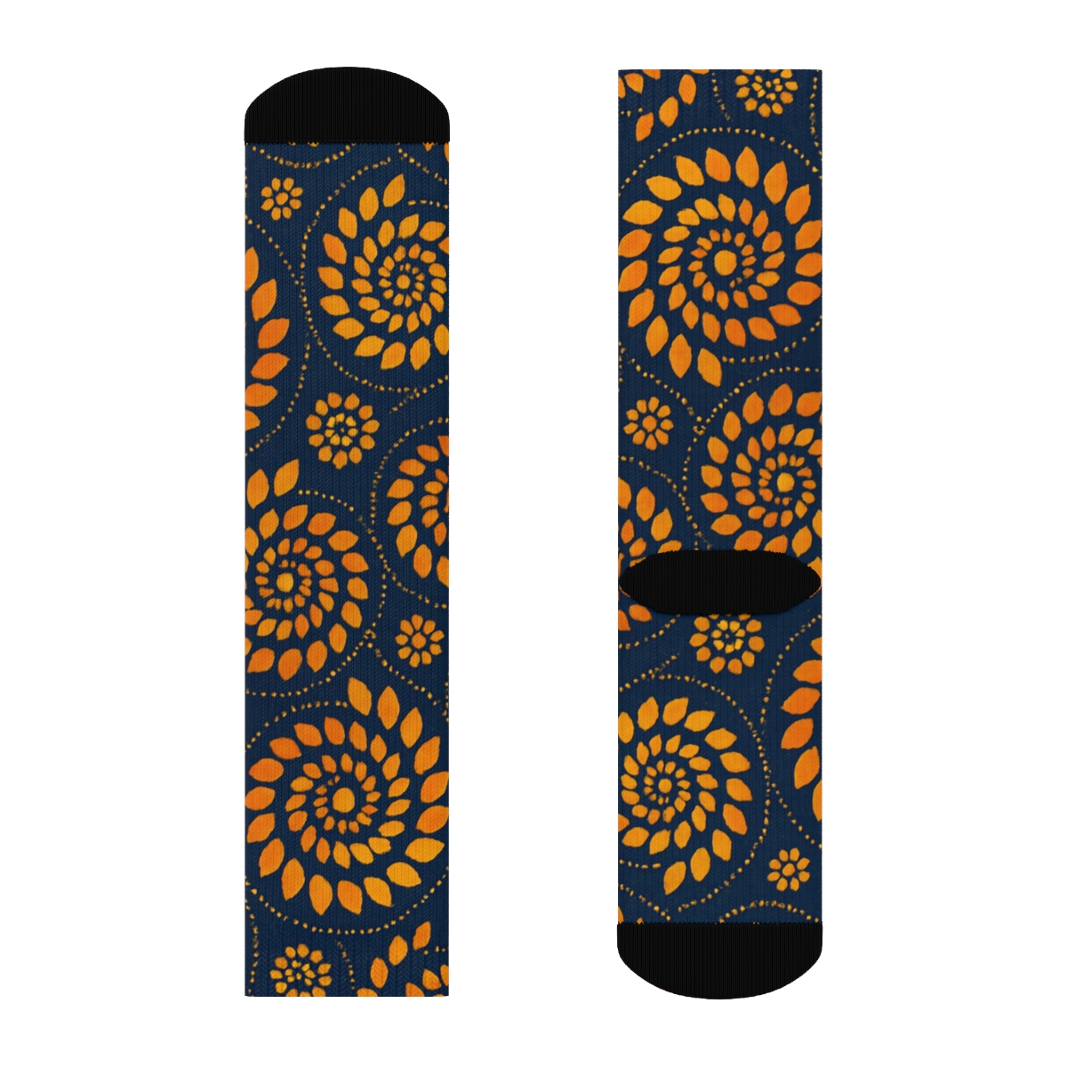Marigold Helix Array designer logo socks