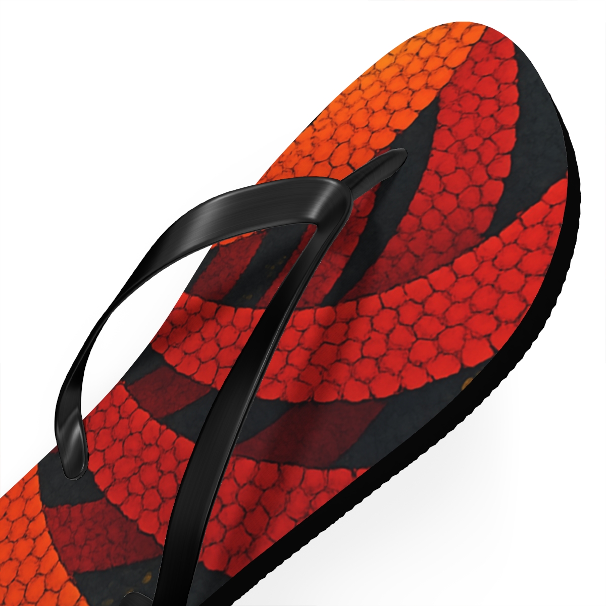 Marigold Prism Spiral designer logo flip flops