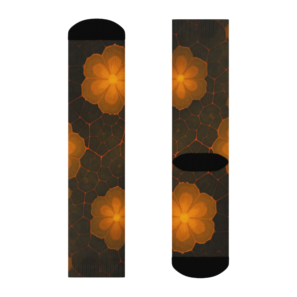 Marigold Pulse Lattice sports performance socks