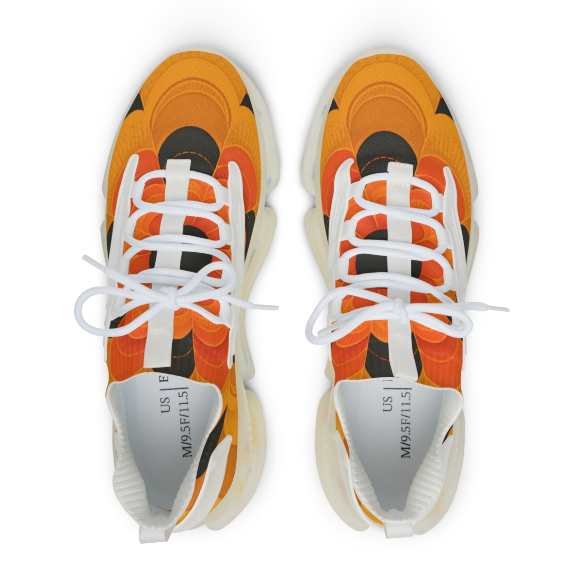 Marigold Pulse Rosette comfortable running sneakers