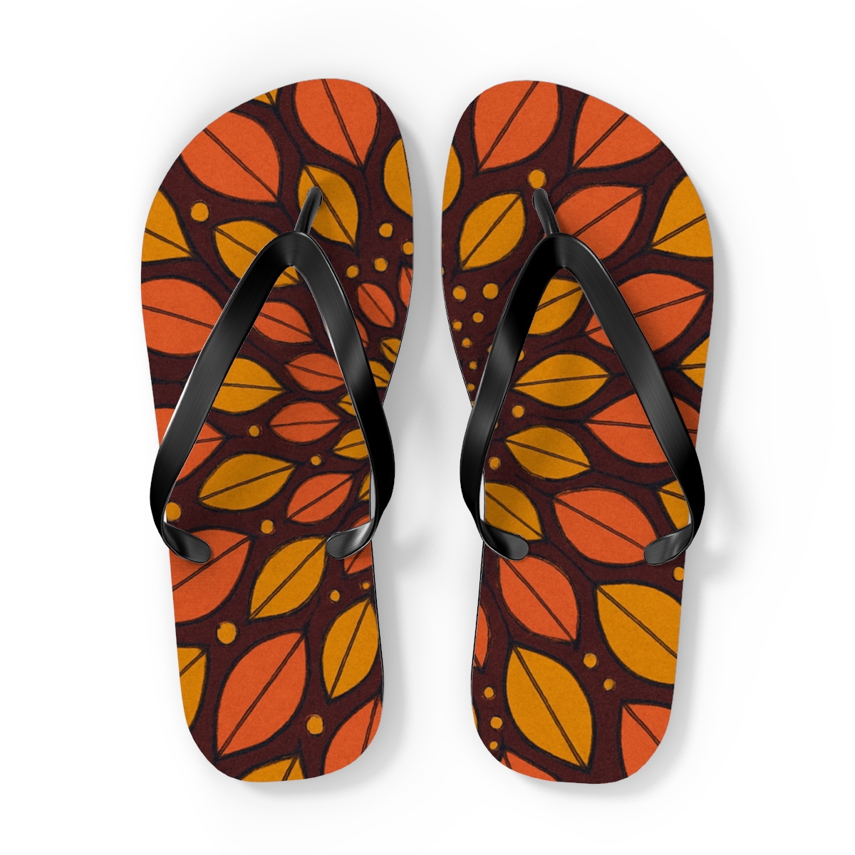 Marigold Pulse Spiral custom flip flops