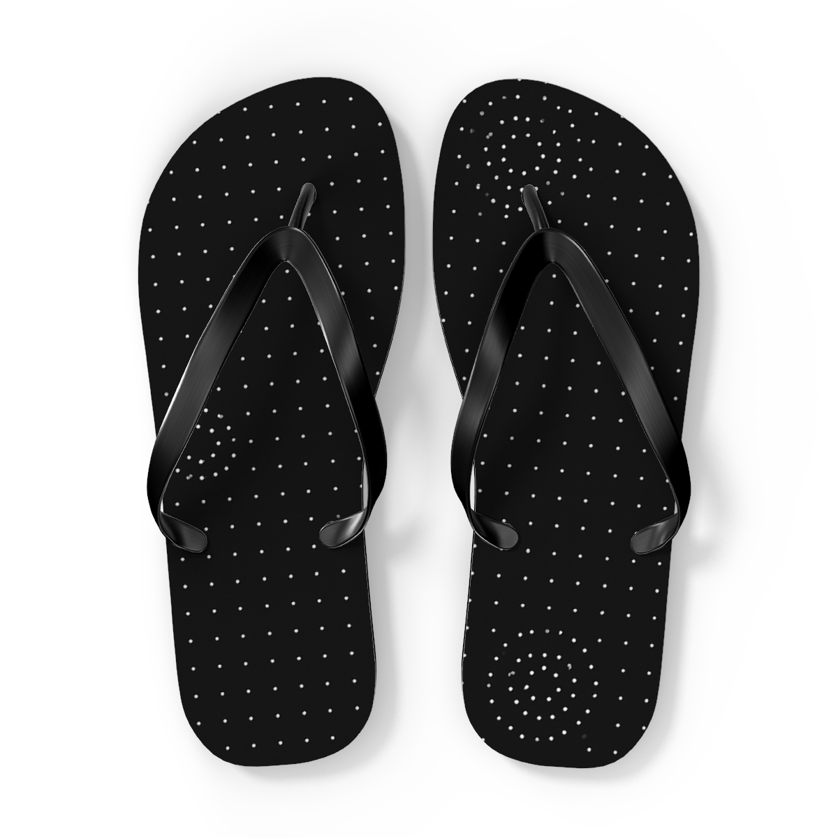 Microcrater Dotfall Grid unique graphic flip flops