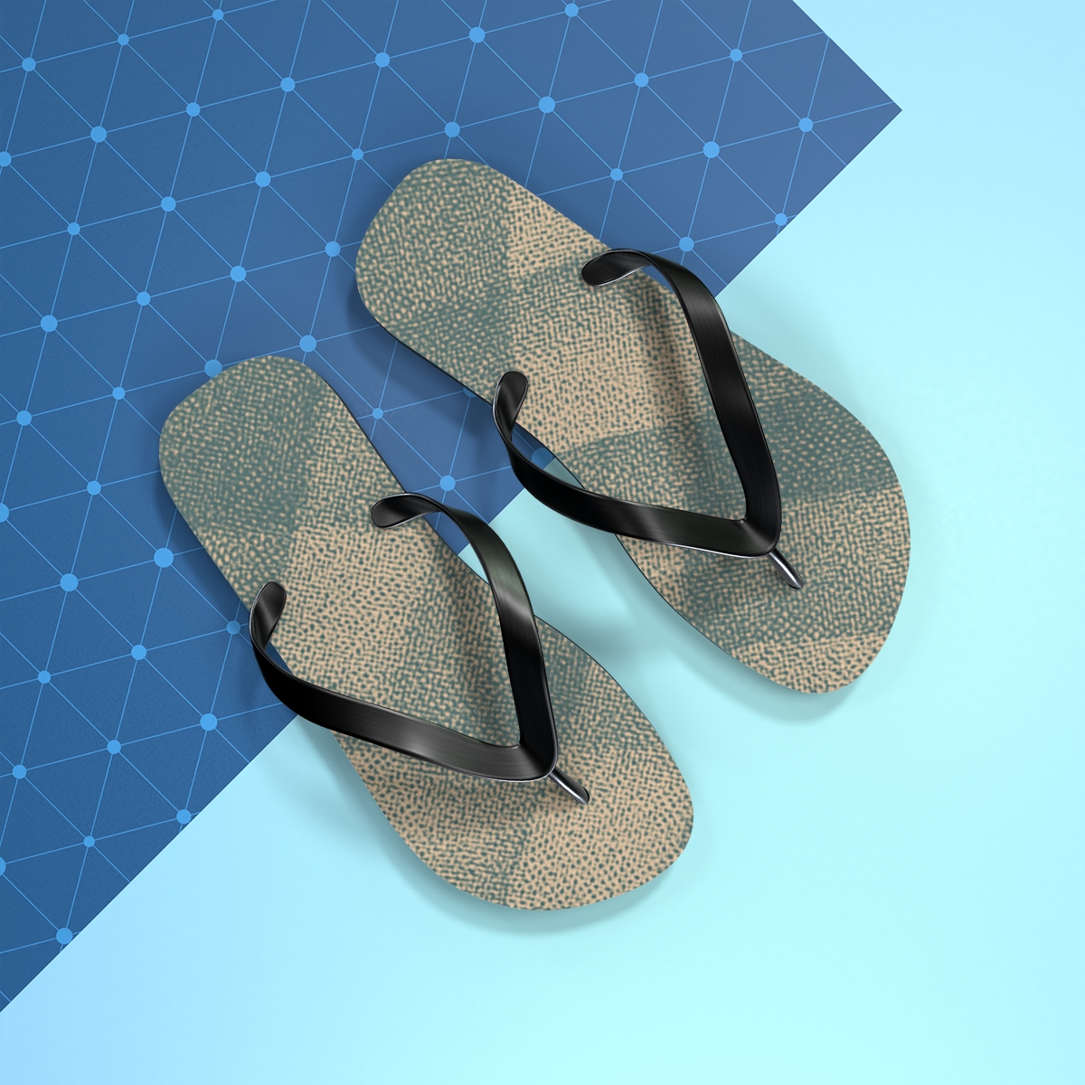 Woven Breeze Pattern Flip Flops