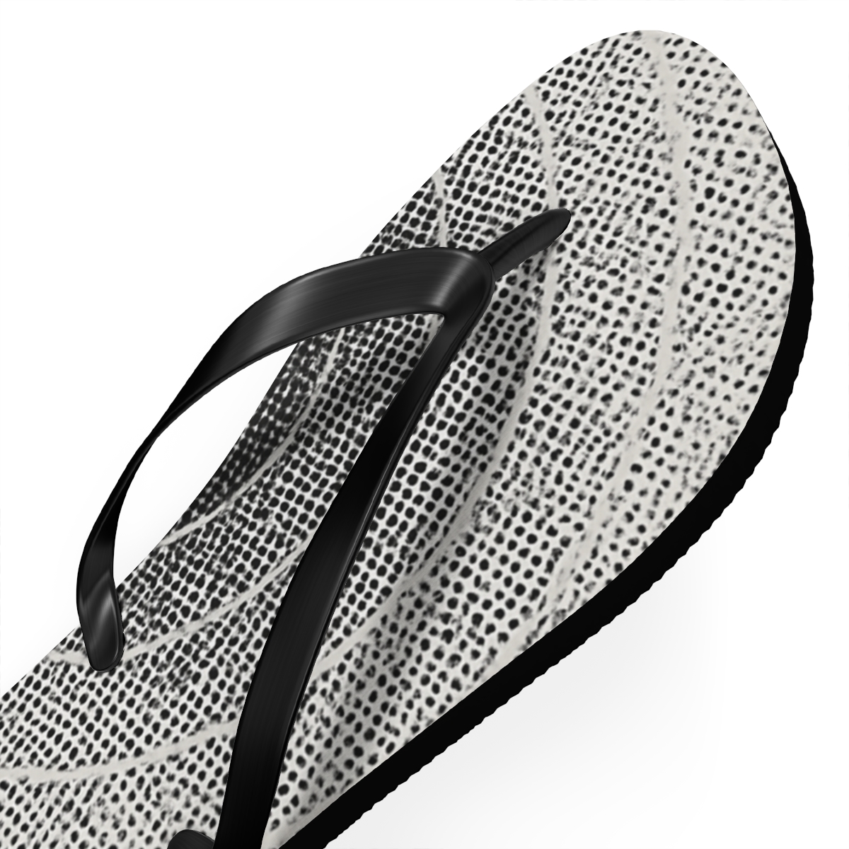 Microdot Orbit Halftone Drift trendy printed flip flops