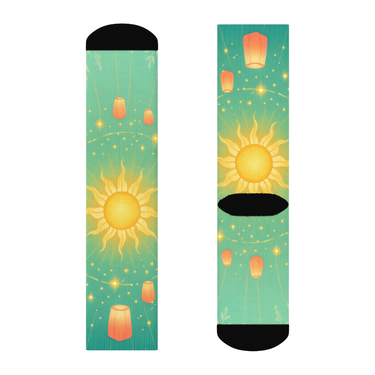 Midsummer Lantern Orbit personalized cozy socks