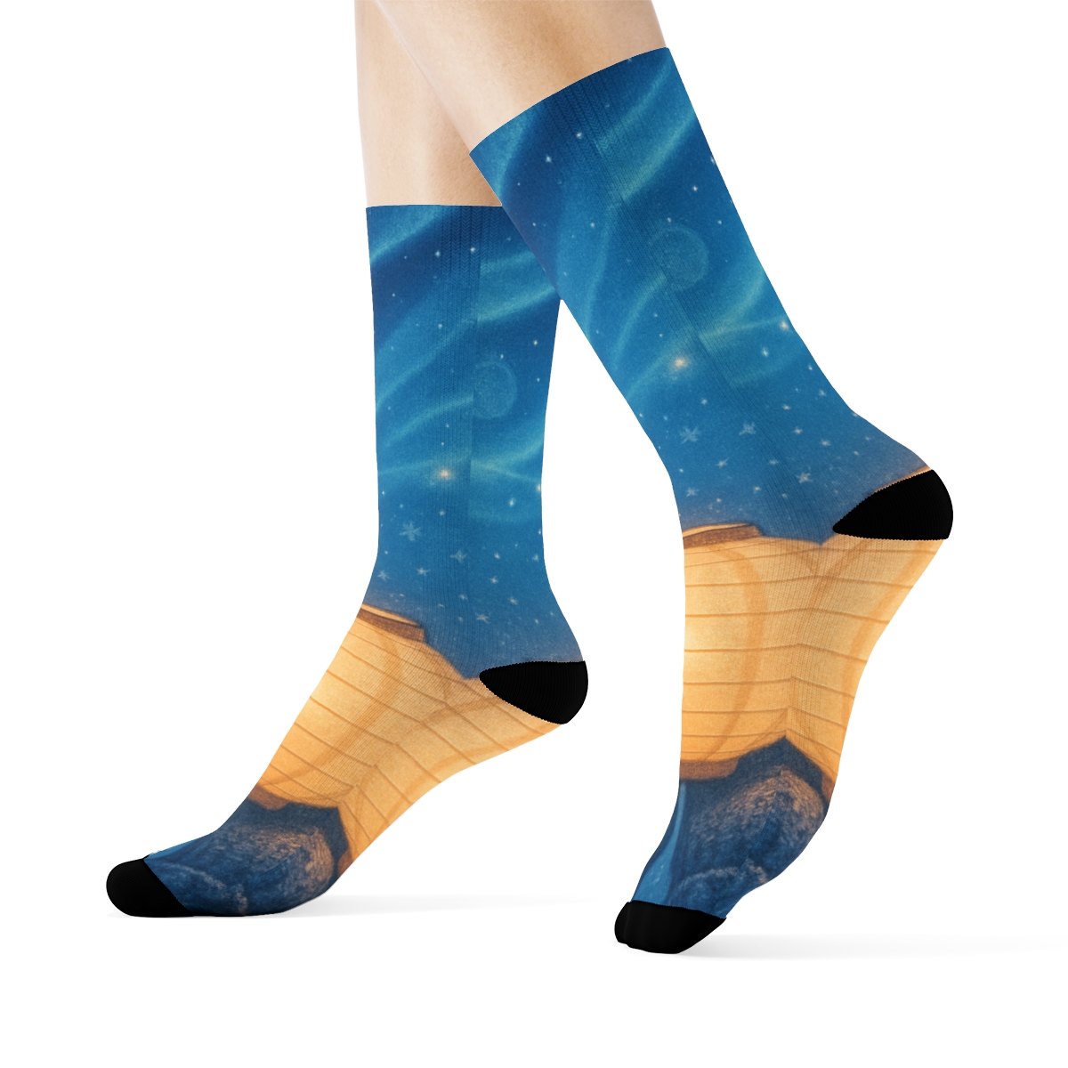 Midwinter Lantern Aurora sports performance socks