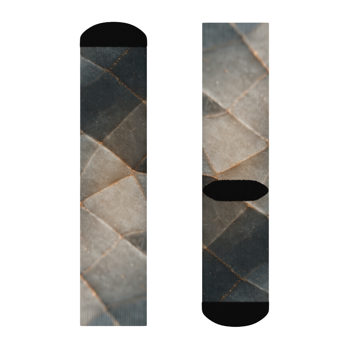 Mineral Facet Drift Weave personalized cozy socks