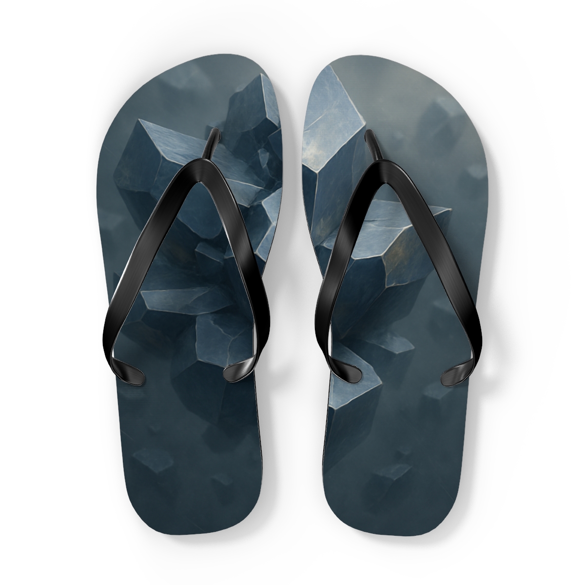 Mineral Facet Driftfield unique graphic flip flops