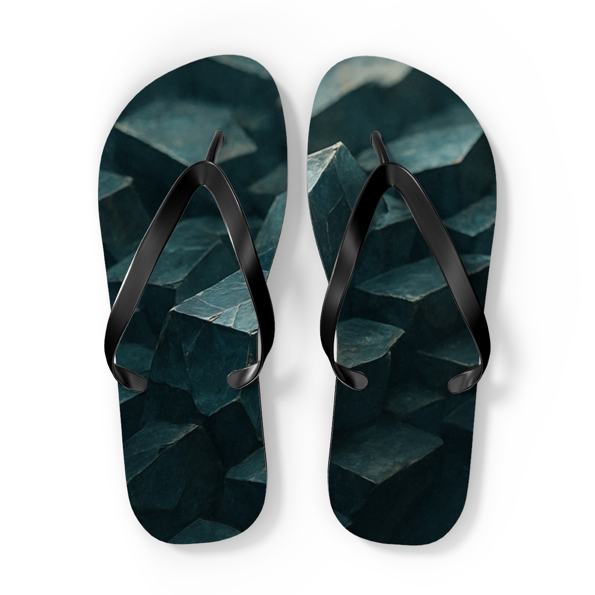 Mineral Facet Driftfield unique graphic flip flops