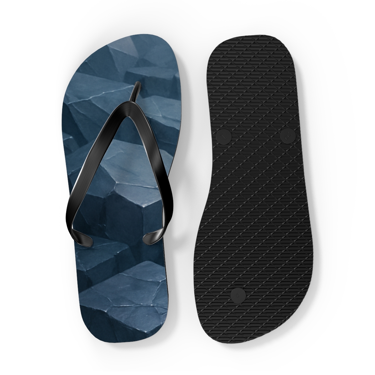 Mineral Facet Echo Field personalized beach flip flops