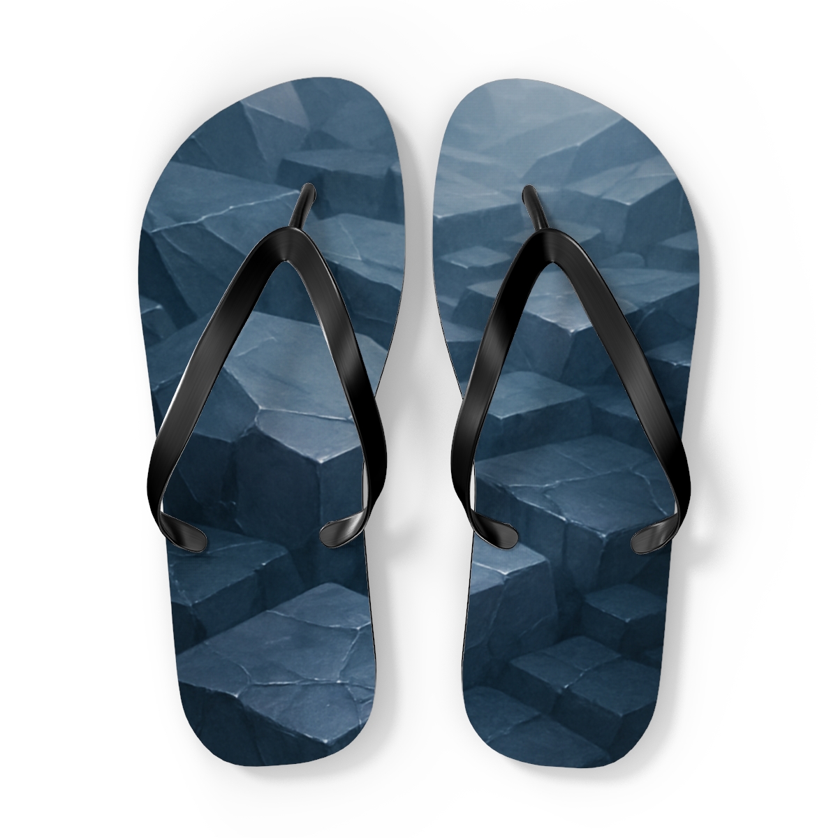 Mineral Facet Echo Field personalized beach flip flops