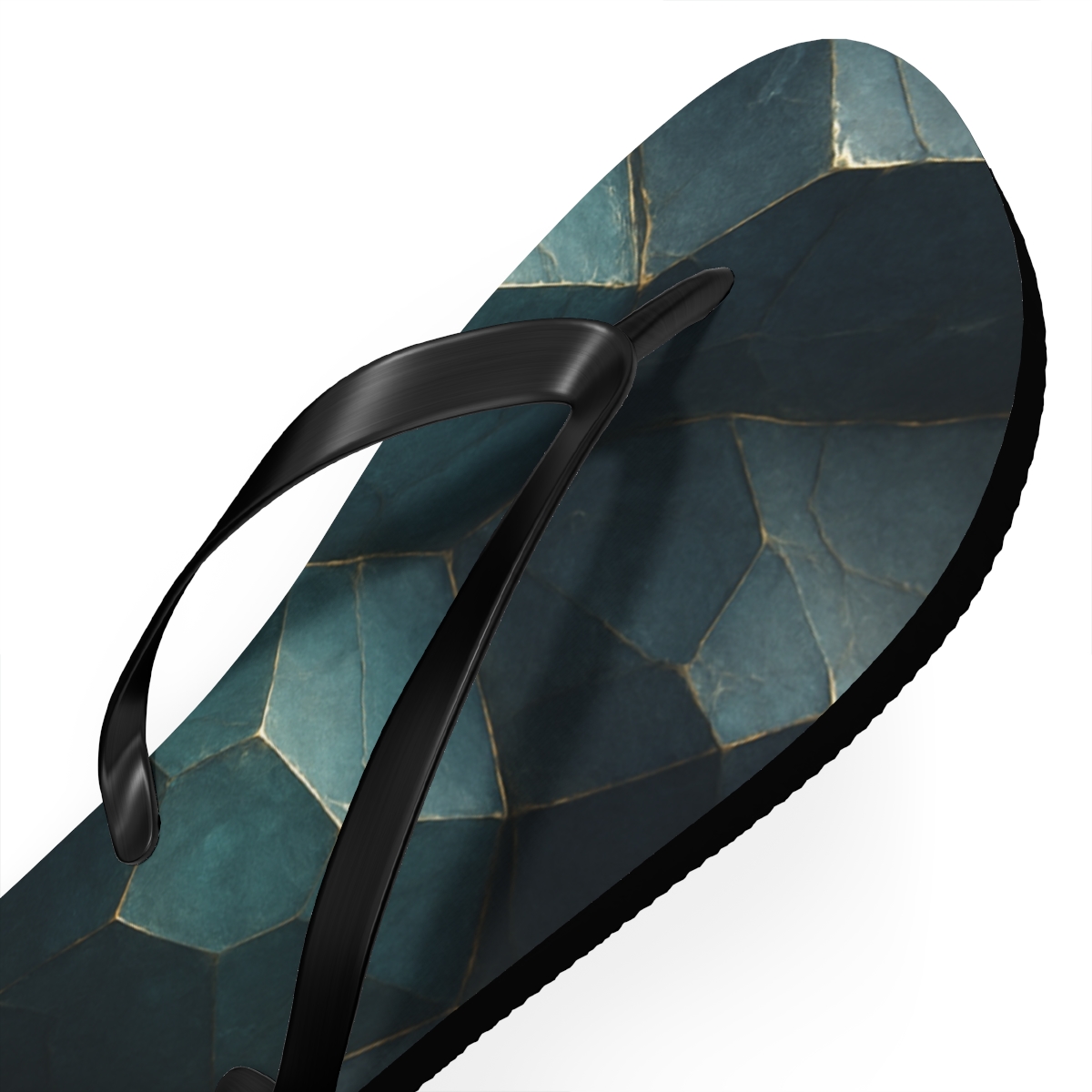 Mineral Facet Lattice Glow personalized beach flip flops