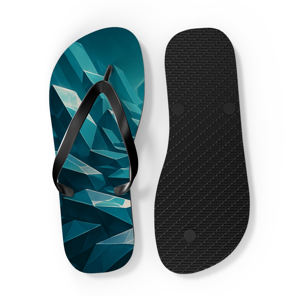 Mineral Facet Prism Drift colorful rubber flip flops