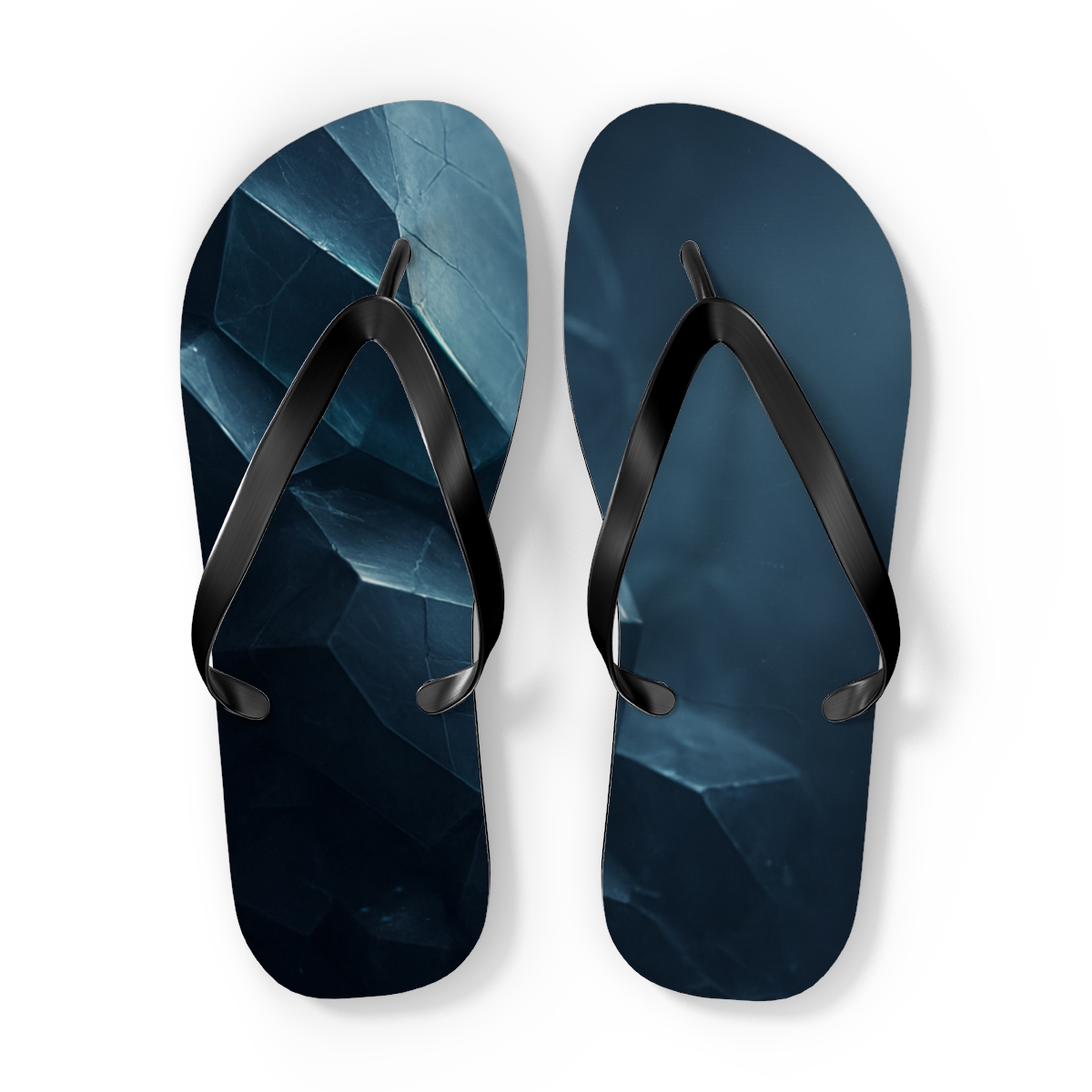 Mineral Facet Prism Drift colorful rubber flip flops