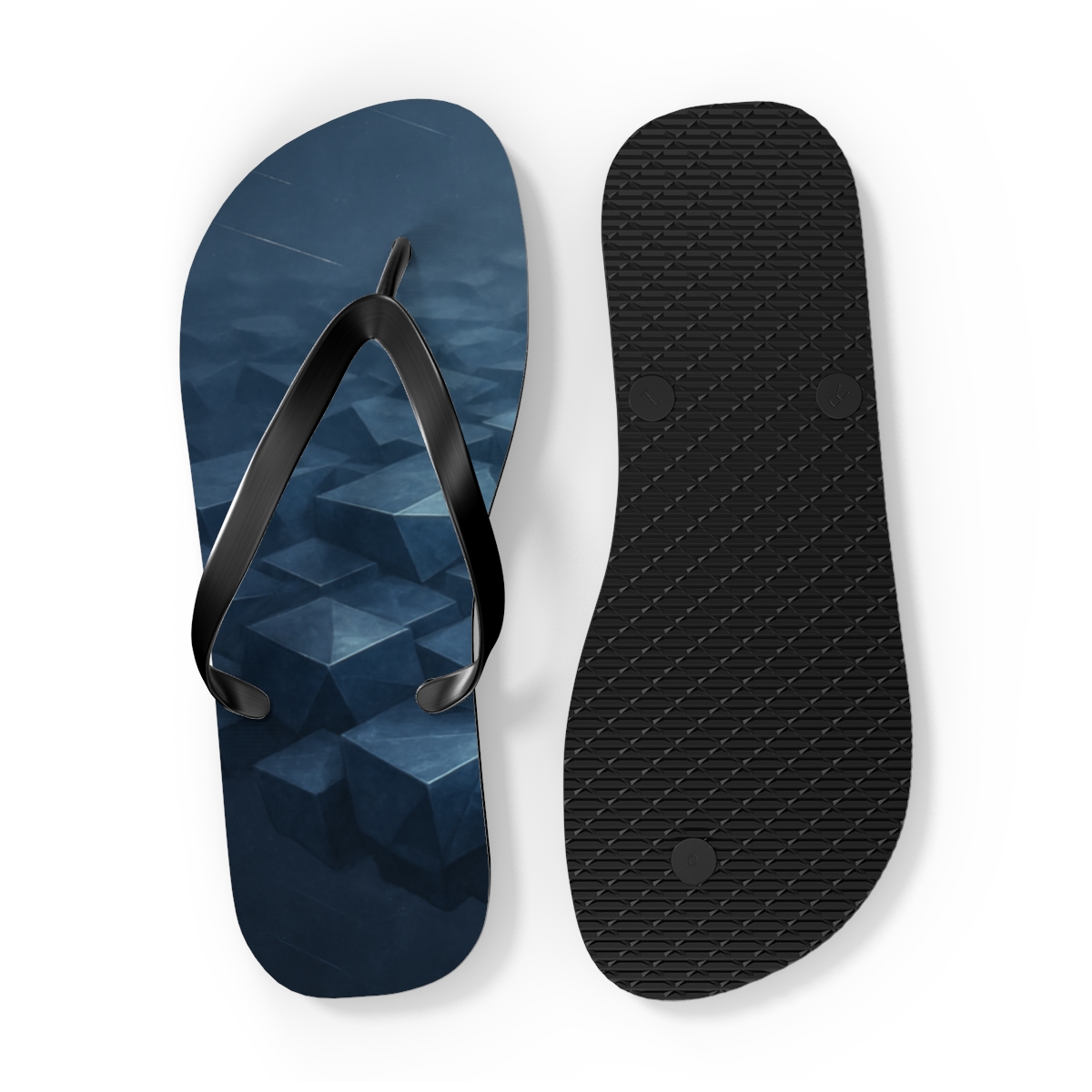 Mineral Facet Prism Drift personalized beach flip flops
