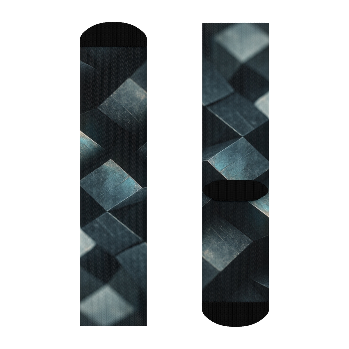 Mineral Facet Prism Weave unique printed socks