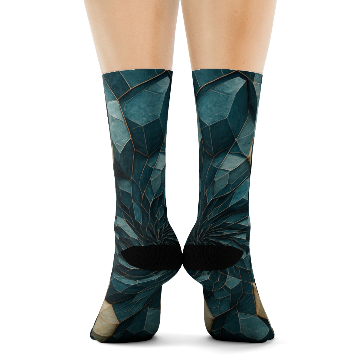 Mineral Facet Pulse Weave unique printed socks